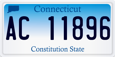CT license plate AC11896