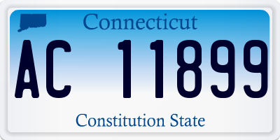 CT license plate AC11899