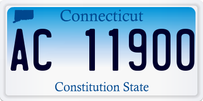 CT license plate AC11900