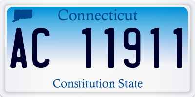 CT license plate AC11911