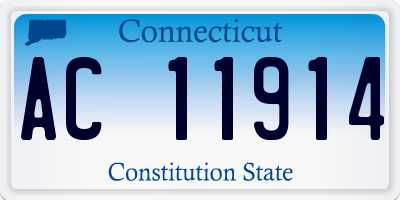 CT license plate AC11914