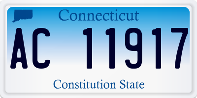 CT license plate AC11917