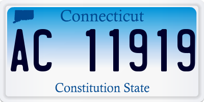 CT license plate AC11919