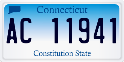 CT license plate AC11941