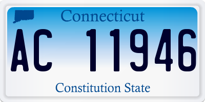 CT license plate AC11946