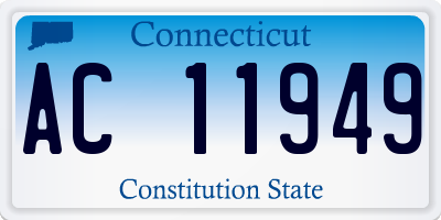CT license plate AC11949