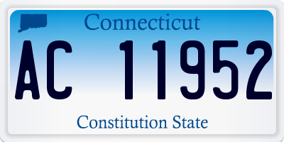 CT license plate AC11952
