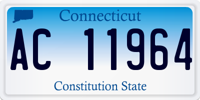CT license plate AC11964
