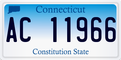 CT license plate AC11966