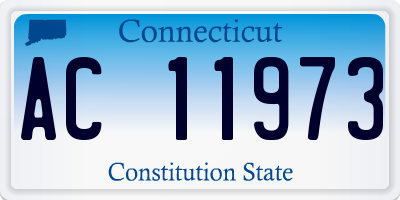 CT license plate AC11973