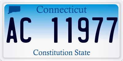 CT license plate AC11977