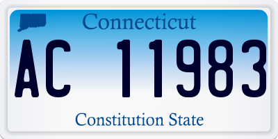 CT license plate AC11983