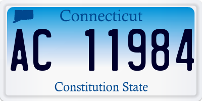 CT license plate AC11984
