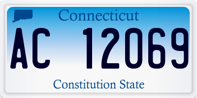 CT license plate AC12069