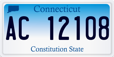 CT license plate AC12108