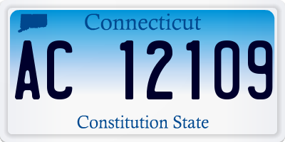 CT license plate AC12109