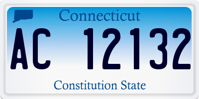 CT license plate AC12132