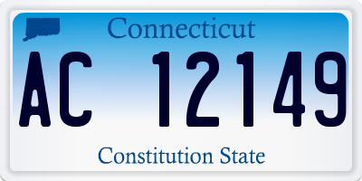 CT license plate AC12149