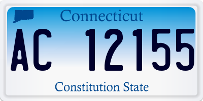 CT license plate AC12155