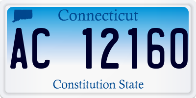 CT license plate AC12160