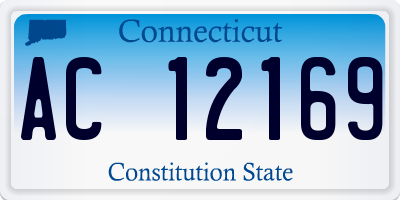 CT license plate AC12169