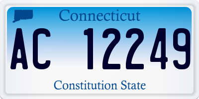 CT license plate AC12249