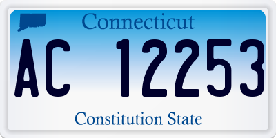 CT license plate AC12253