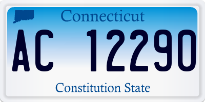 CT license plate AC12290