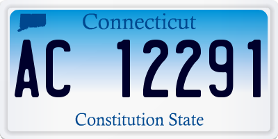 CT license plate AC12291