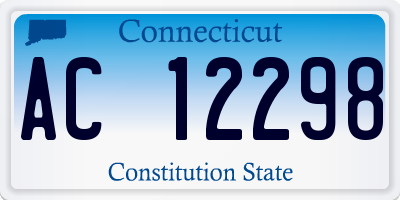 CT license plate AC12298