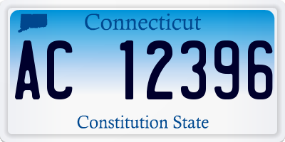 CT license plate AC12396