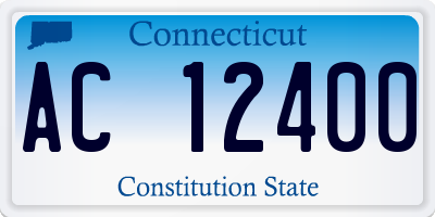 CT license plate AC12400