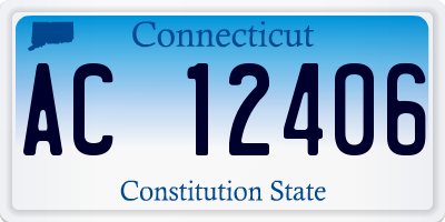CT license plate AC12406