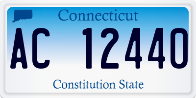 CT license plate AC12440