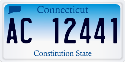 CT license plate AC12441