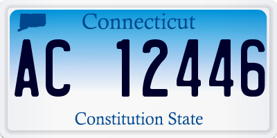 CT license plate AC12446