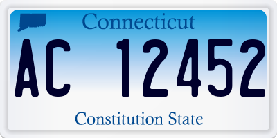 CT license plate AC12452
