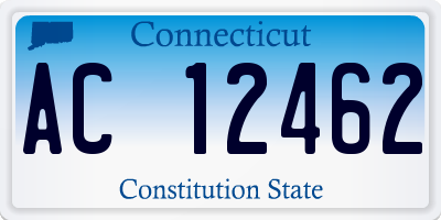 CT license plate AC12462