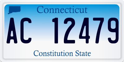 CT license plate AC12479