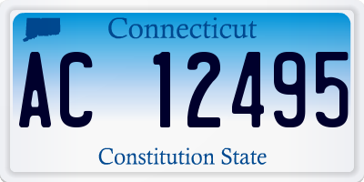 CT license plate AC12495