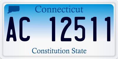 CT license plate AC12511