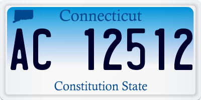 CT license plate AC12512