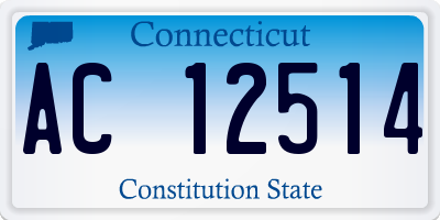 CT license plate AC12514