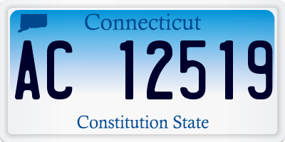 CT license plate AC12519