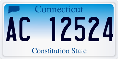 CT license plate AC12524