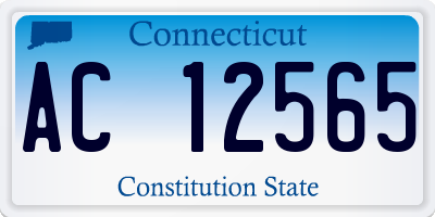 CT license plate AC12565