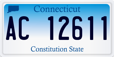 CT license plate AC12611