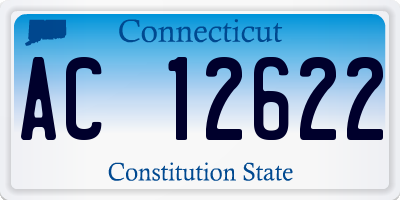 CT license plate AC12622