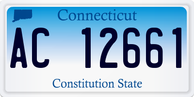 CT license plate AC12661