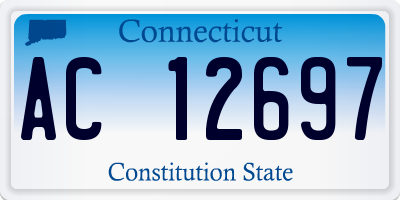 CT license plate AC12697